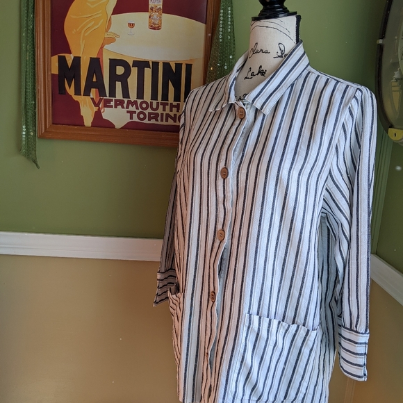 Sale Coldwater creek buttondown jacket or blouse - Picture 5 of 12